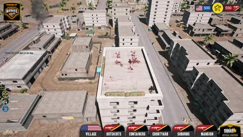 A10 Run Wiping Enemies Rooftop Mortar Position