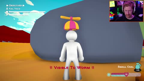 Can he see me behind the rock?