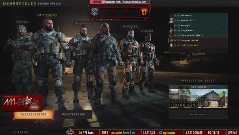 [GER]230.Cast|FCW|Clanarts-Esports Vs. Ü30 Oldies|Subs:20/75<3