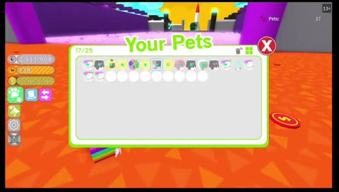 roblox pet sim with fans