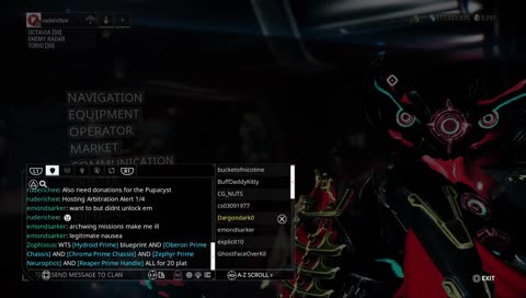 Warframe M25 Arbitration Lethal Alerts Update Hype!!! ( Join RUDE TENNO Clan must be 18+ y/o to join Clan ) Fallout 76 tonight 6pm edt!!!