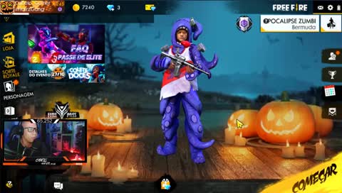 FREE FIRE JOGANDO RANKED COM A GALERA !