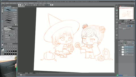 그림4일차 그림그리며 노래부르는방송/ Drawing MS2 Character
