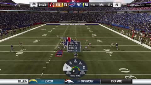 Madden 19 TFGO League S2 REGULAR SEASON W6 Bengals (2-3) vs. Bills (5-0)