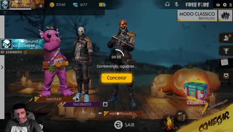 [🔴 LIVE] FREE FIRE💥SORTEIO DE 5 GIFT CARD💥#7k #FreeFireBattlegrounds