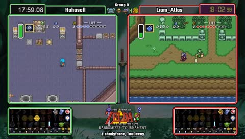 A Link To the Past Randomizer Fall 2018 Tournament. Hahasell vs Liam_Atlas. !alttpr for info, !mode for settings