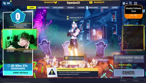 Fortnite Solo Tournament (4th pin)