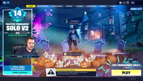 Fortnite Solo Practice Tourney! - [146/150 FOLLOWERS!] - come say hi :) #SoaRYurway