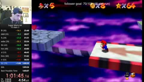 No reset after Whomps 70 run. Using a new(er) controller.
