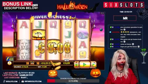 🔴Eva Halloween SPECIAL - Casino slots LIVE! ★SixSlots★ (ENG)