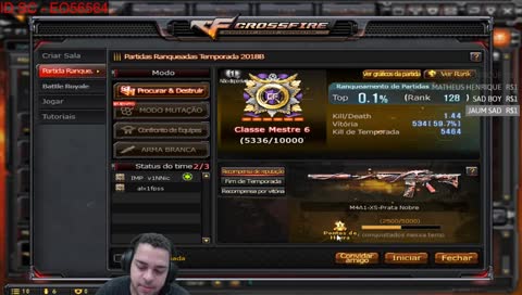 FOCO RANKED - TOP 100 TA LOGO ALI! 13h FF na SC!