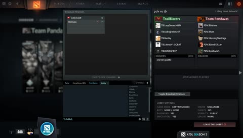 ATDL SEAson 3 - Group A: Pandavas vs Trailblazers (Bo2)