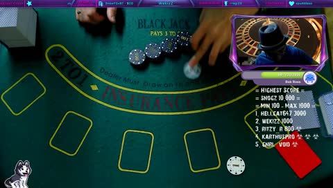 Live Casino Black Jack on Wednesdays