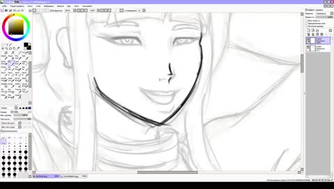 [Рисовальный стрим] ИП и кое что Божественное