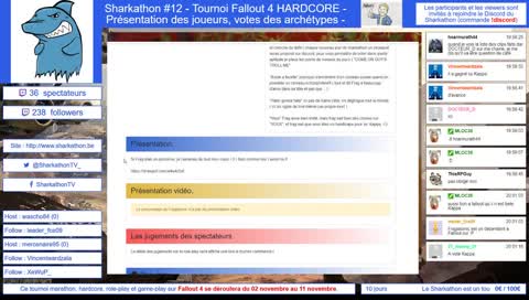 [FR] Sharkathon #12 : Présentation du tournoi, des participants et votes des spectateurs