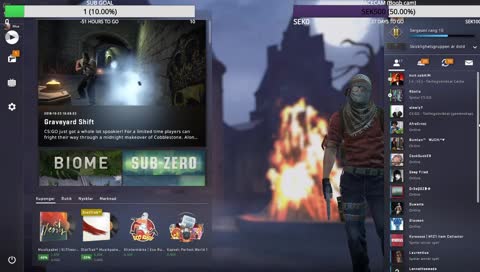 Hon är här med lite CS.<33