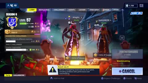 fortnite duos, season 6 grind, first stream