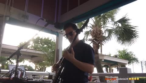 playing an outdoor stage in Florida, come chill and chat while i jam