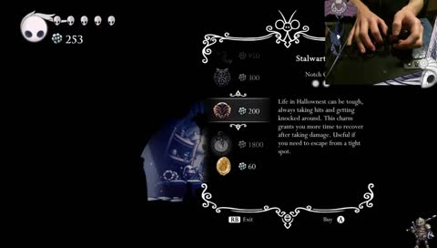 Hollow knight on an arcade stick