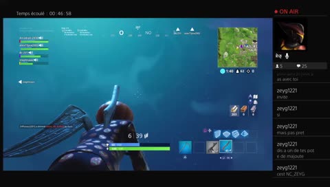 live fortnite fr ps4    on joue avec les abos