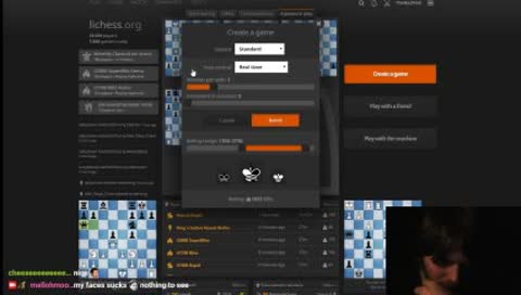 Getting my blitz up WITH TUNES Lichess.org