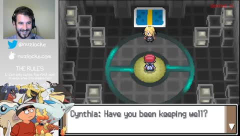 Platinum Nuzlocke Finale: Creator of Nuzlocke Challenge VS Sinnoh Elite 4 "just win"