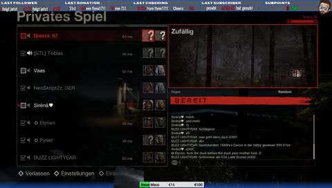  [GER] Ü18 // DBD bis 22 Uhr danach Freitag der 13 anspielen ;) 