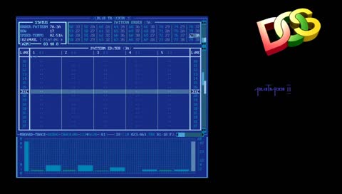 - FM Tracker - DOS PC with Sound Blaster 16 -