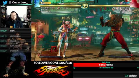 Sagat....you're up!.......Sub Goal 5/10......... !uptime !instagram !twitter !dojo