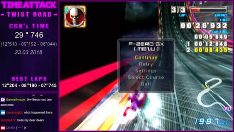 F-ZERO GX: Twist Road Practice / Attempts