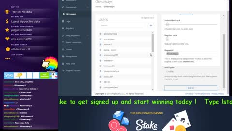 Rainbowsheep -Stake Stream - OCT 2018 