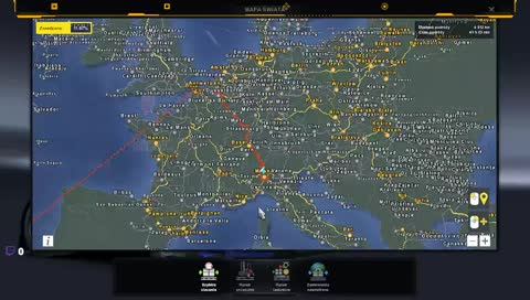 ETS 2 Wombat's big map set up + other mods (Bio-Trans VS)