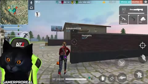 GATO DO FREE FIRE - SUPER LIVE COM INSCRITOS e PATROCINADORES