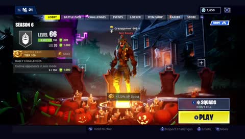 Fortnite Squads Stream playing with viewers and grinding to level 100 Donations now set up !!!!!