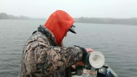 fishin in the snow!!!