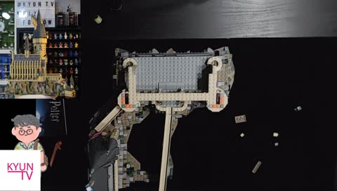 이번주의 시작! 균티비의 아침방송 시작입니다 :) 레고 호그와트성 조립(Build The Lego Hogwarts) 9일차~!