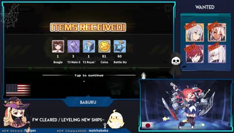 [ENG/日本語]  Fallen Wings EN Cleared~ Akashi GET~ EX Score 7077 !fwex3 Minny GET~ !Minny~  / アズールレーン  !commands