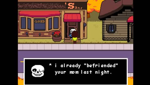 Deltarune 0 repos sur un bosse