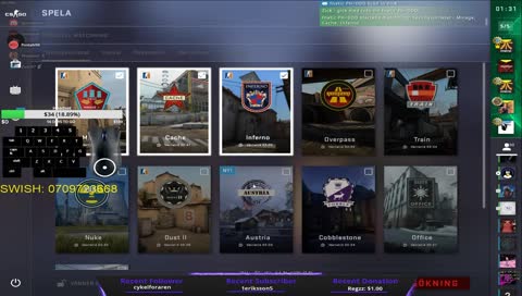 Nu kör vi lite CS, är inte pro så döm inte :( !swish |!snap | |!Join |