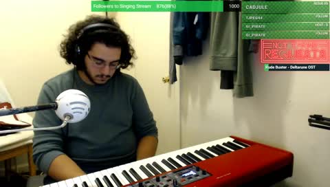 Send your requests using !sr and I'll play them by ear on the spot! No sheet music please.