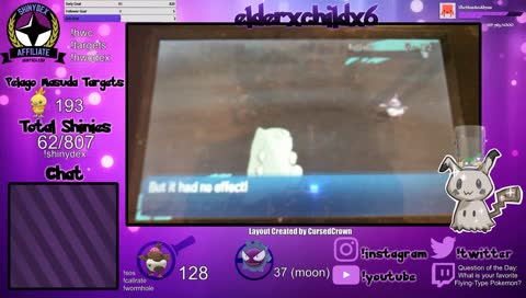 Pokemon - Shiny Vullaby Hunt | Hyrule Warriors Challenge - !hwc / !targets / !hwcdex | Interactive Stream