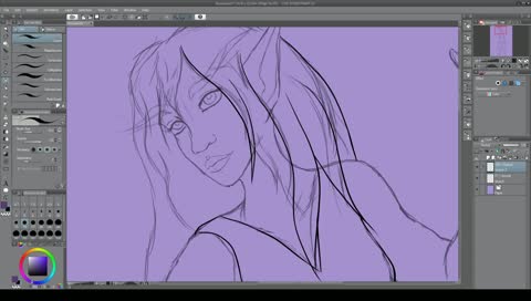 Short Stream, Coloring Old Works. 