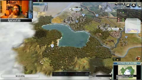 [KNG] Civ V. Let's see if we can continue a game or start something fresh. Economic ruin Bearded Beauty Style.