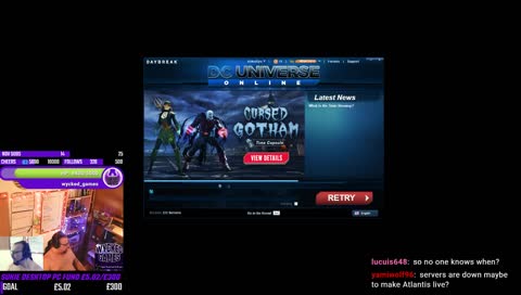 Wycked Games Plays... [EU] [PC] DCUO Mess around before Atlantis  - Blizzcon Chat !!! !freesub #PlatinumSquad Brought to you by NoPing