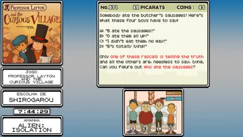 [BR/EN] Professor Layton and the Curious Village #03