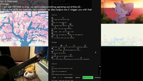 [!sr] Guitar and singing Newb tries to do both things at once (ﾉ･ω･)"ﾉﾞ 