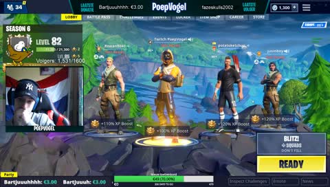 NEDERLANDSE NINJA SPEELT MET KIJKERS! / !MERCH !youtube !meedoen !stats !discord !drollen