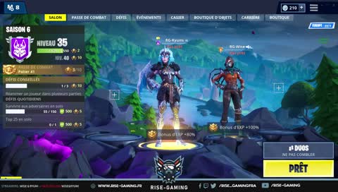 [FR] rendez-vous de 13 h30 avec Wise sur Fortnite
