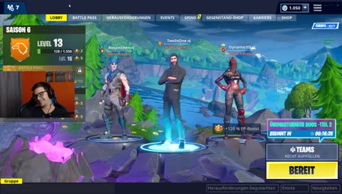 Mal wieder seit einer halben Ewigkeit Fortnite | Folgt mir auf Twitter: @TwoInOne97 