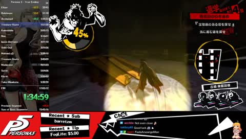 P5 Speedrun [Hard, True End] - !saturo !p5faq